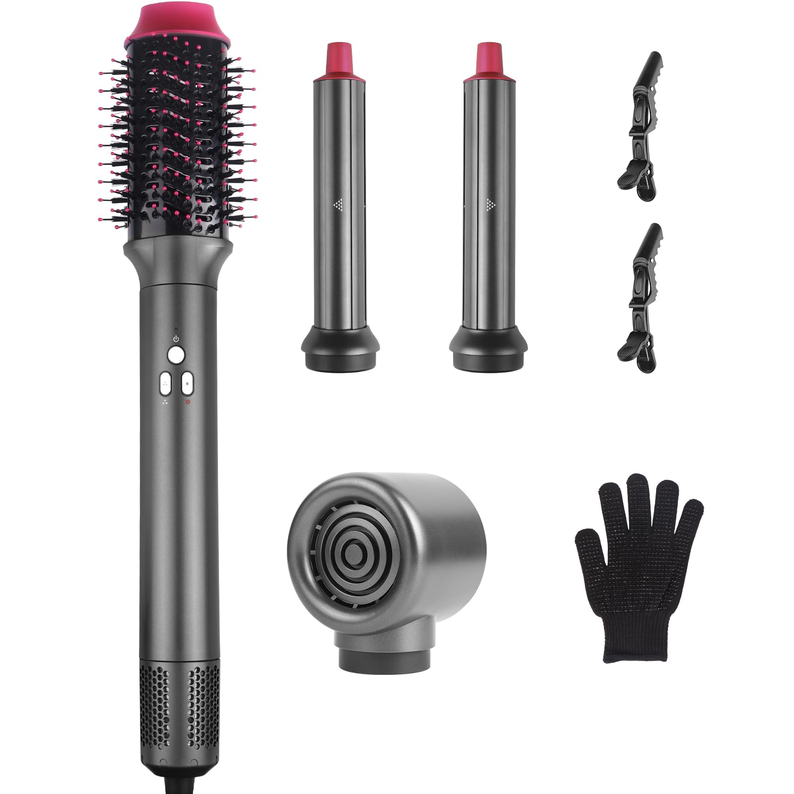 Juego De Cepillos Para Secador De Pelo, 4 En 1, Multiaireador, Iónico, 38 M/s - Venta Internacional.