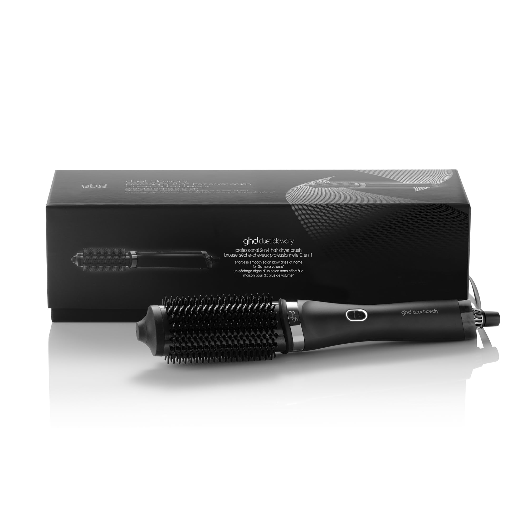 Cepillo Para Secador De Pelo Ghd Duet Blowdry Black 3 Veces Más Volumen - Venta Internacional.