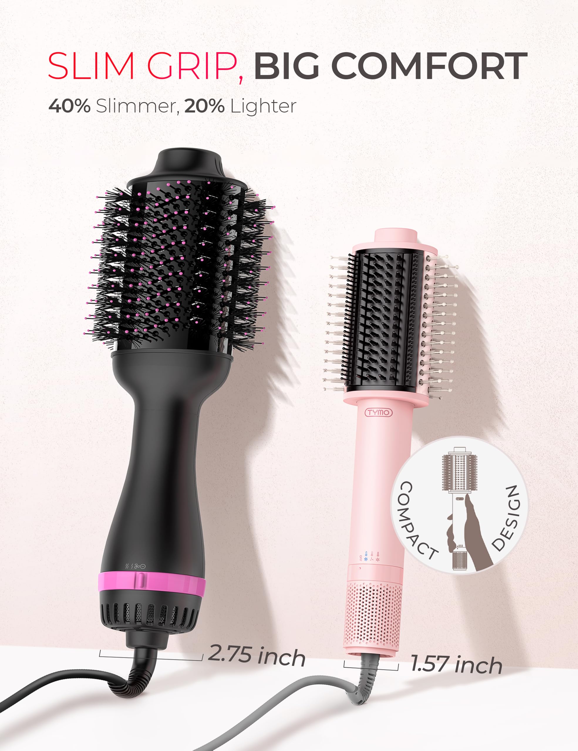 Foto 4 pulgar | Cepillo Para Secador De Pelo Tymo Compact De Secado Rápido Con Coanda Airflow - Venta Internacional.