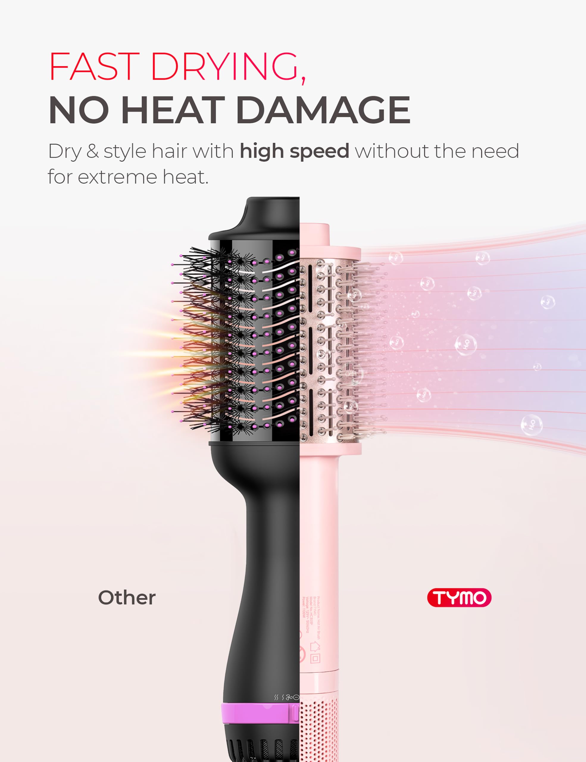 Foto 5 pulgar | Cepillo Para Secador De Pelo Tymo Compact De Secado Rápido Con Coanda Airflow - Venta Internacional.