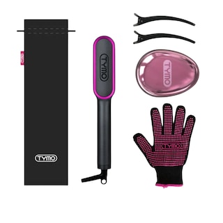 Foto 7 | Cepillo Peine Alaciador Eléctrico Tymo Ring Plancha Cabello Negro Y Púrpura