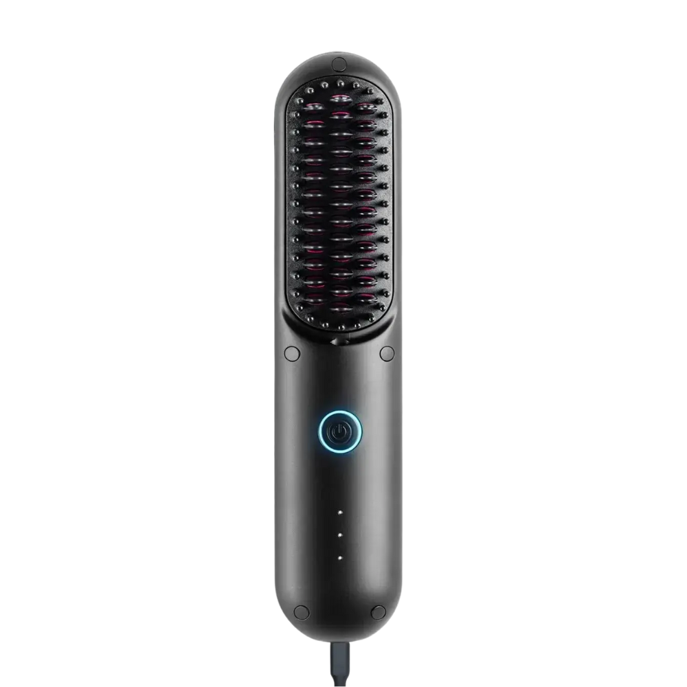 Foto 2 pulgar | Cepillo Peine Alaciador Eléctrico Inalambrico Para Cabello Tymo Portapro Eco Negro