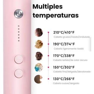 Foto 3 | Cepillo Peine Alaciador Alisador Eléctrico Para Cabello Tymo Ring Rosa Plancha Para Cabello