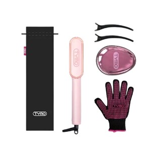 Foto 5 | Cepillo Peine Alaciador Alisador Eléctrico Para Cabello Tymo Ring Rosa Plancha Para Cabello