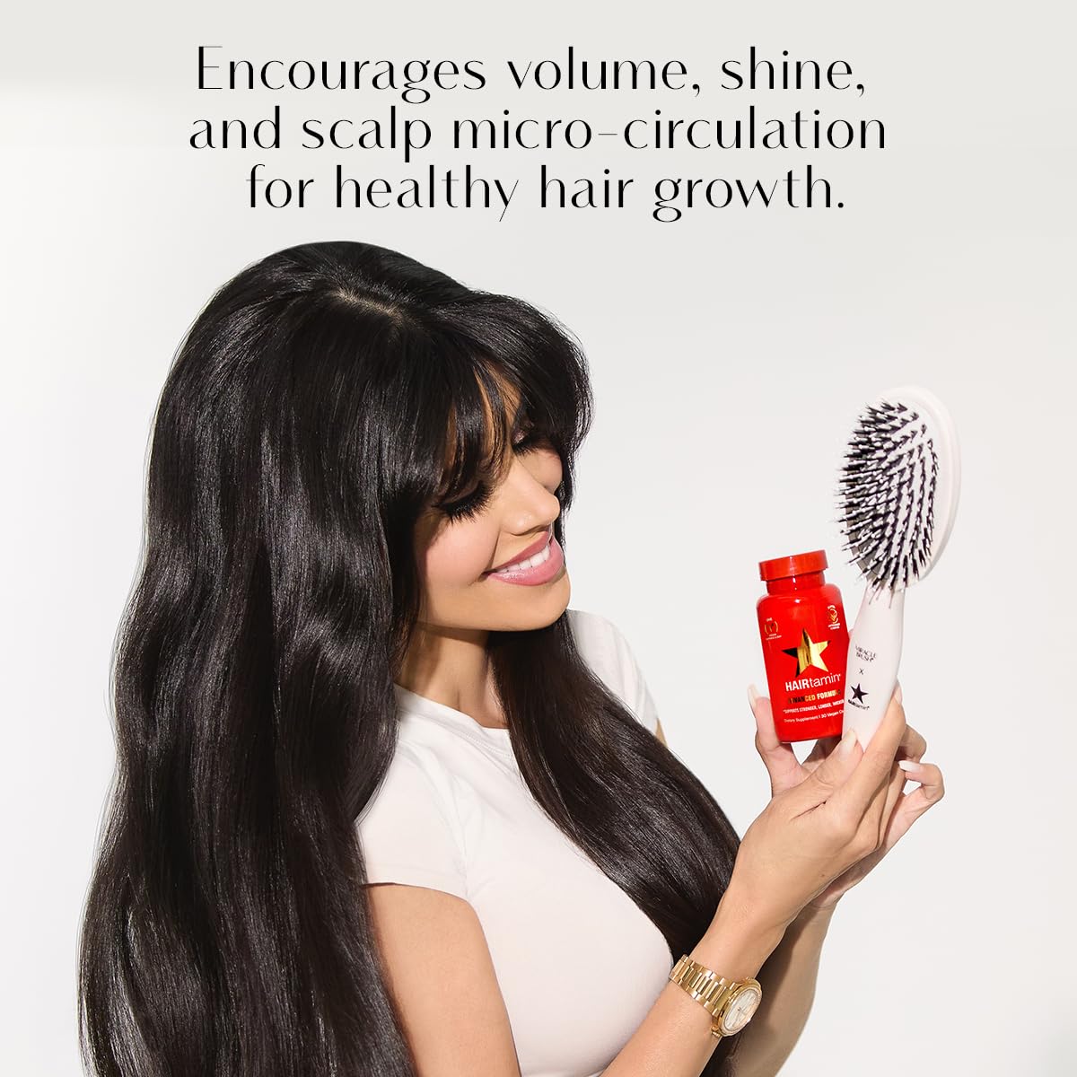 Foto 4 pulgar | Cepillo De Pelo Con Forma De Paleta Hairtamin Miracle Para Todo Tipo De Cabello - Venta Internacional.