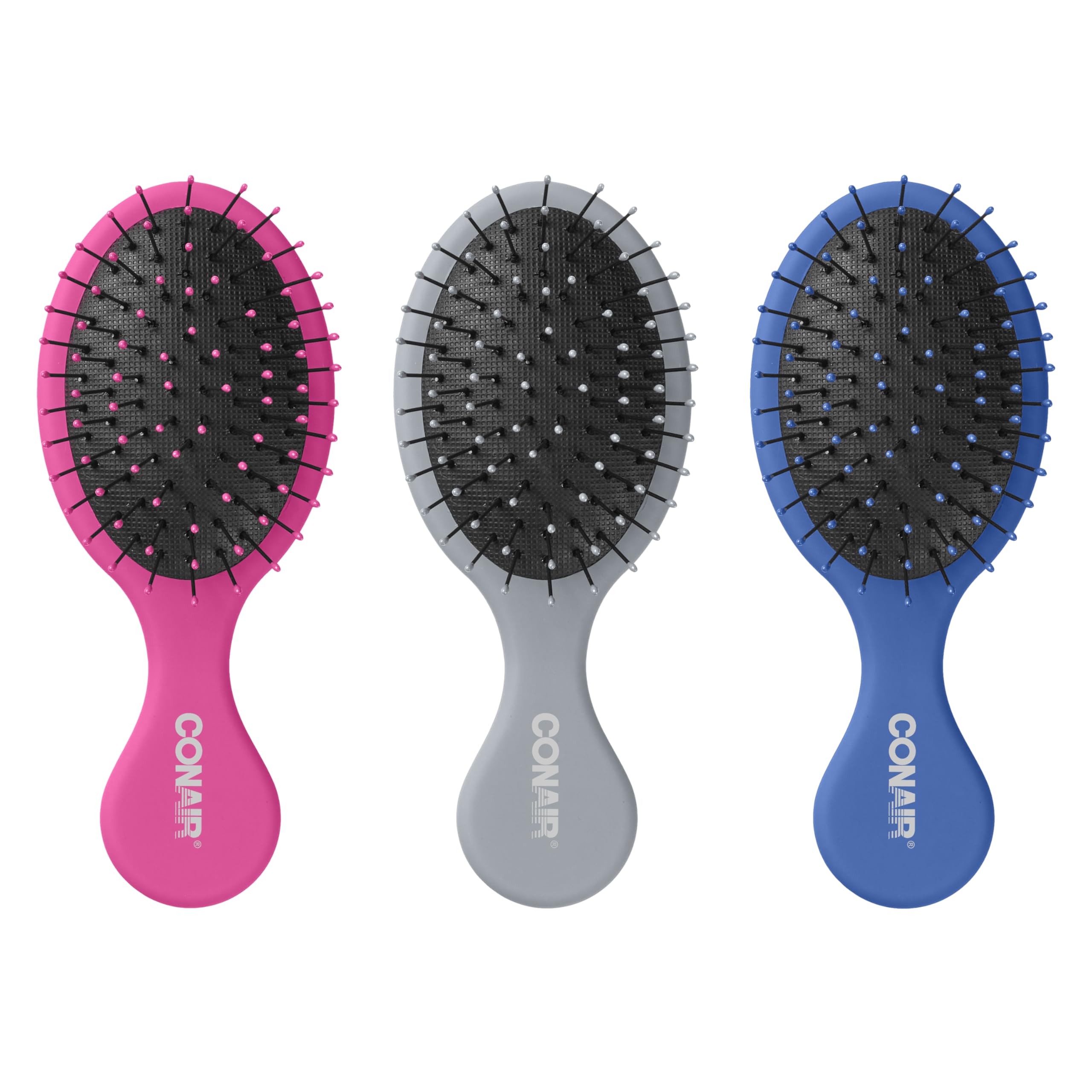 Foto 2 pulgar | Set De Cepillos Conair Detangling Mini, Paquete De 3 Unidades, Para Cabello Húmedo O Seco - Venta Internacional.