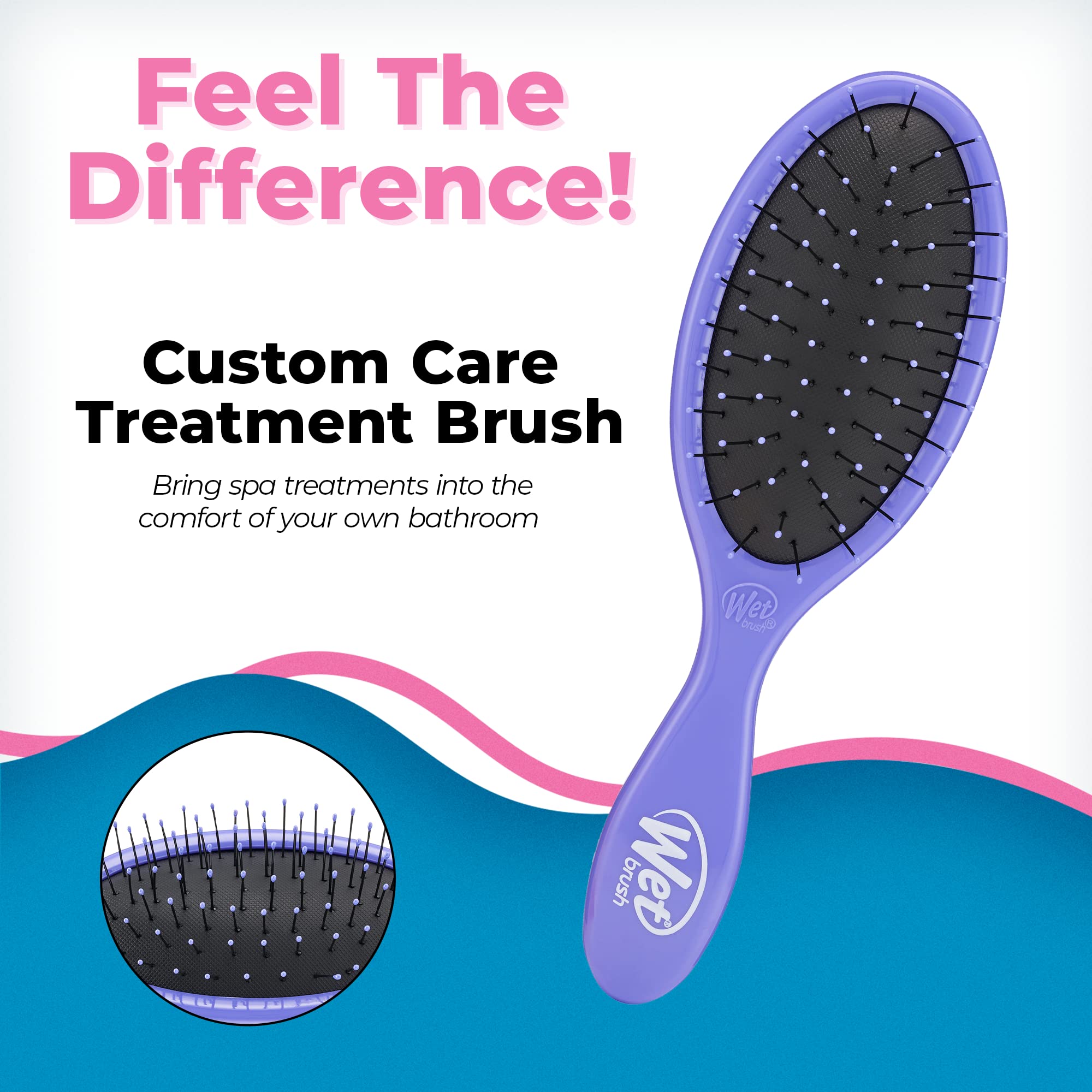 Foto 3 pulgar | Cepillo Desenredante, Cepillo Húmedo, Fino, Morado, Para Todo Tipo De Cabello - Venta Internacional.
