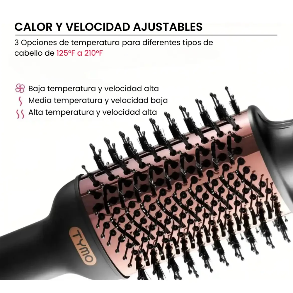 Foto 5 pulgar | Cepillo Secador Alaciador Electrico Tymo Voluminizer Secador Color Gold