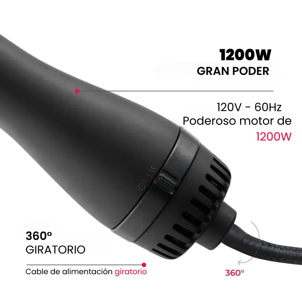 Foto 5 | Cepillo Secador Alaciador Electrico Tymo Voluminizer Secador Color Gold