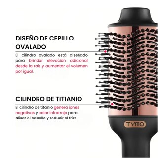 Foto 6 | Cepillo Secador Alaciador Electrico Tymo Voluminizer Secador Color Gold