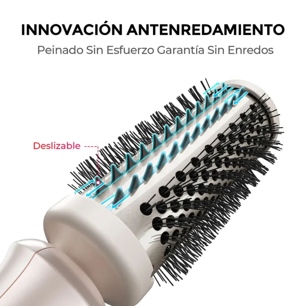Foto 3 pulgar | Cepillo Térmico 3 En 1 Tymo Stylux – Alaciador Rizador Volumen Con Doble Voltaje