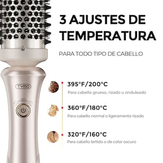 Foto 4 | Cepillo Térmico 3 En 1 Tymo Stylux – Alaciador Rizador Volumen Con Doble Voltaje