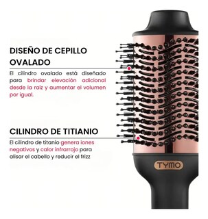Foto 7 | Kit Cepillo Peine Tymo Ring Alaciador Y Secador Volumizer