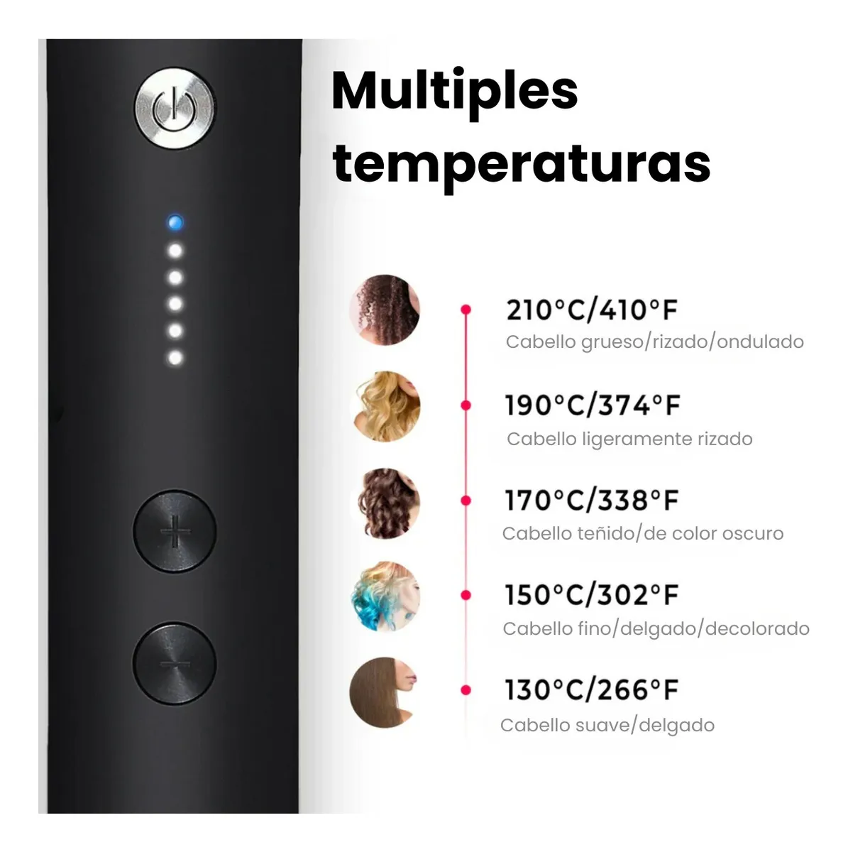 Foto 4 pulgar | Kit Cepillo Peine Tymo Ring Y Secadora Para Cabello Airhype