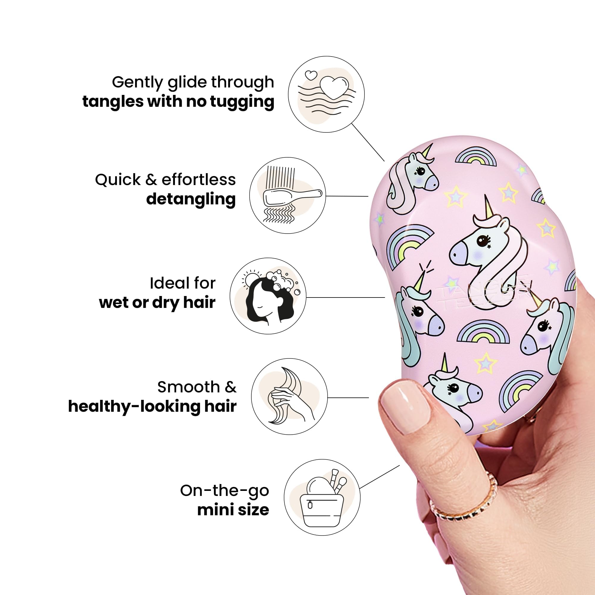 Foto 5 | Cepillo De Pelo Tangle Teezer Original Detangler  Tamaño De Viaje - Venta Internacional.
