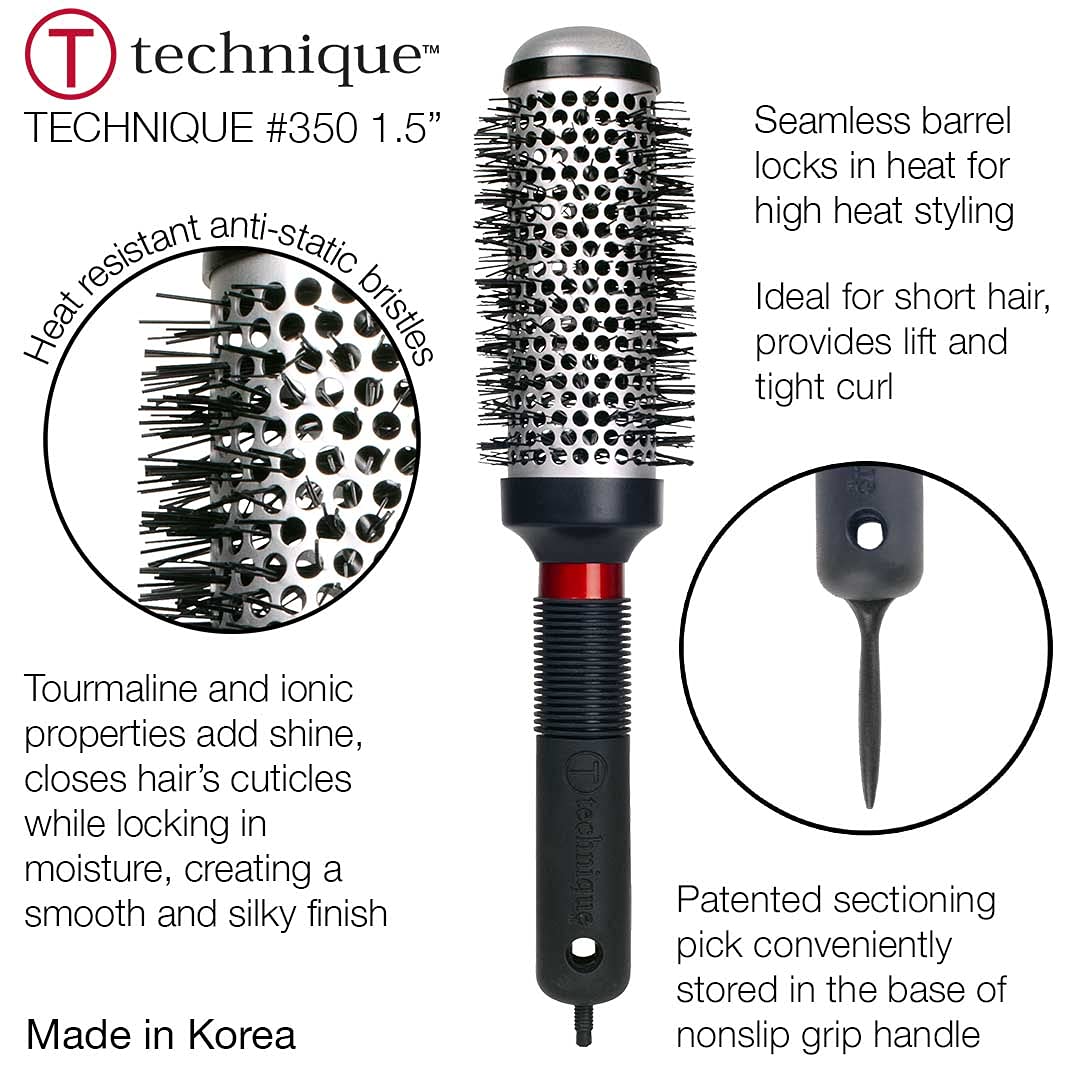 Foto 4 pulgar | Cepillo Térmico Para Cabello Cricket Technique #350 De 1.5 Pulgadas Que Retiene El Calor - Venta Internacional.