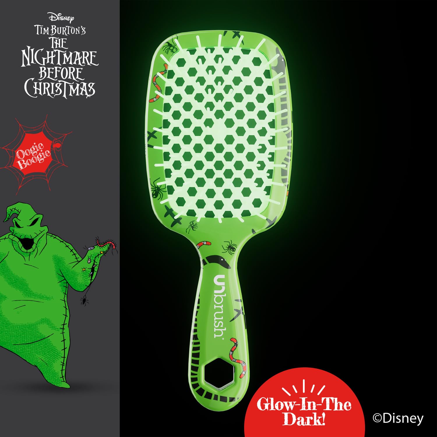 Foto 6 pulgar | Cepillo De Pelo Fhi Heat Unbrush Nightmare Before Christmas Oogie - Venta Internacional.