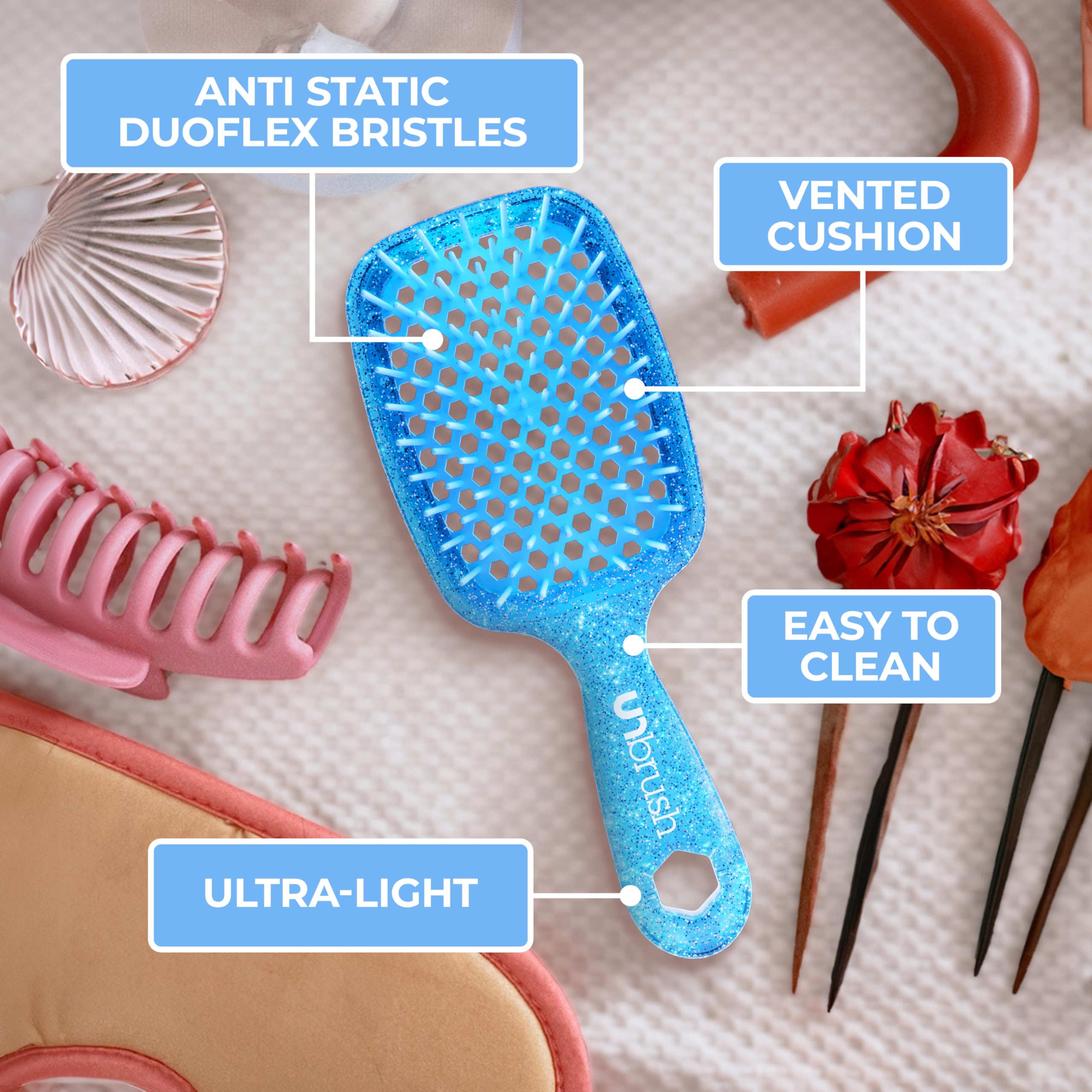 Foto 5 | Cepillo Desenredante Fhi Heat Unbrush Para Todo El Cabello Húmedo O Seco - Venta Internacional.