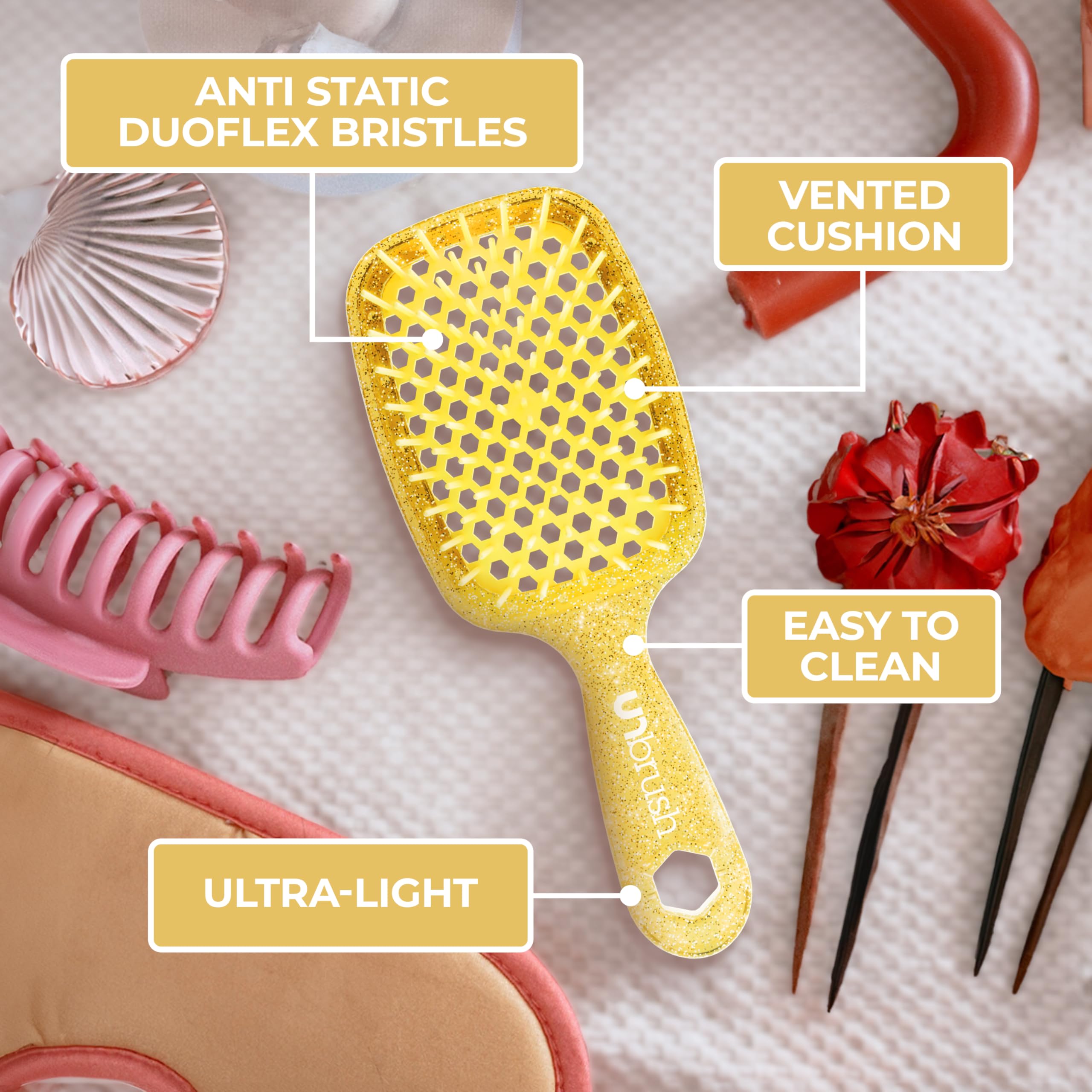 Foto 6 pulgar | Cepillo Desenredante Fhi Heat Unbrush Para Todo El Cabello Húmedo O Seco - Venta Internacional.