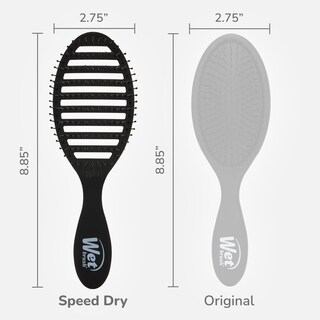 Foto 4 | Cepillo De Pelo Húmedo Secado Rápido Negro Escarcha Diseño Ventilado - Venta Internacional.
