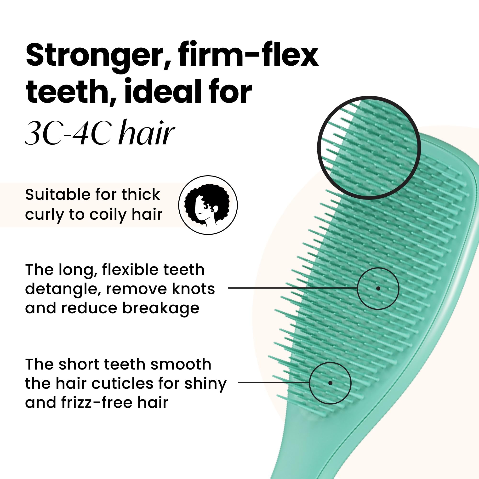 Foto 3 pulgar | Cepillo De Pelo Tangle Teezer Ultimate Detangler Para Cabello Rizado - Venta Internacional.