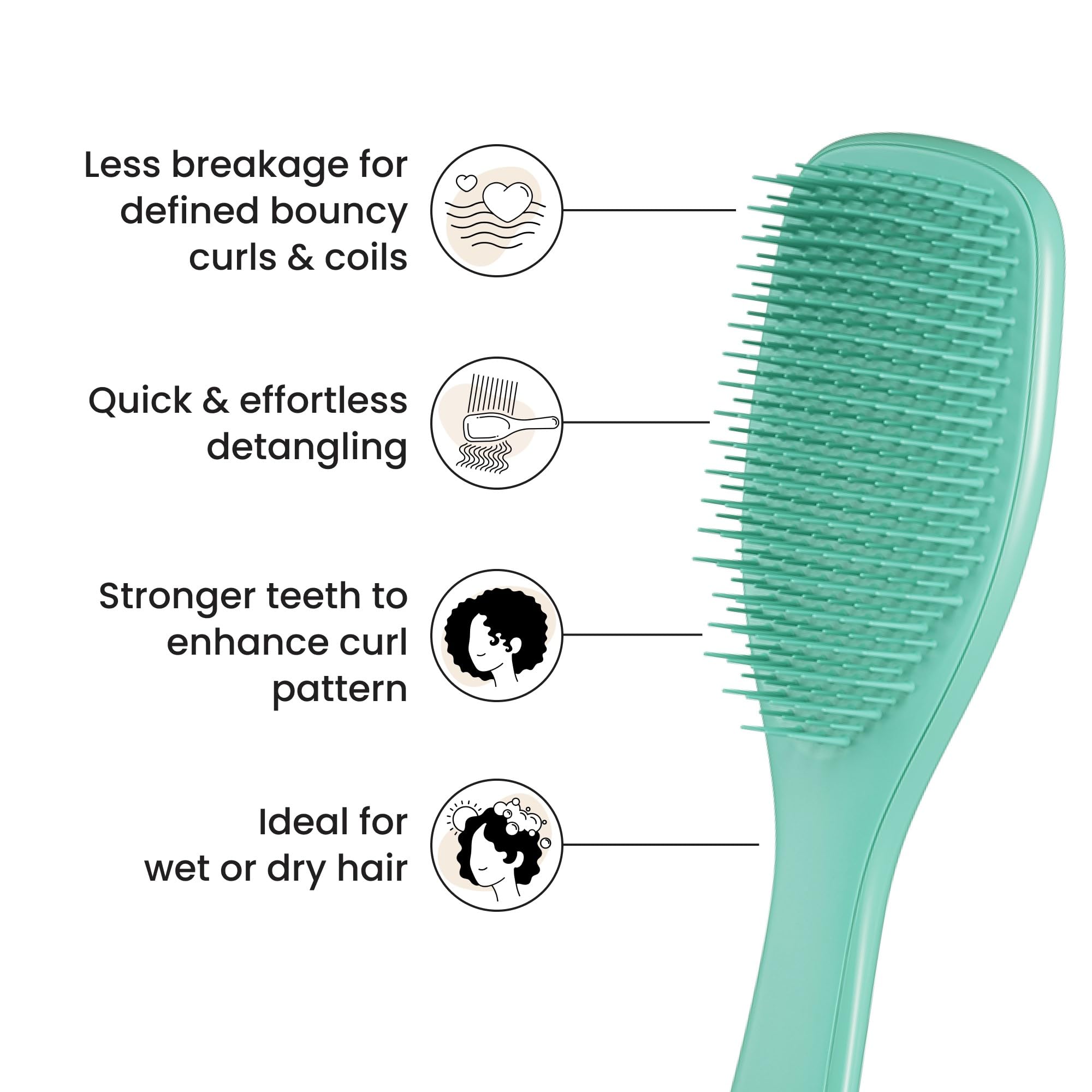Foto 5 pulgar | Cepillo De Pelo Tangle Teezer Ultimate Detangler Para Cabello Rizado - Venta Internacional.