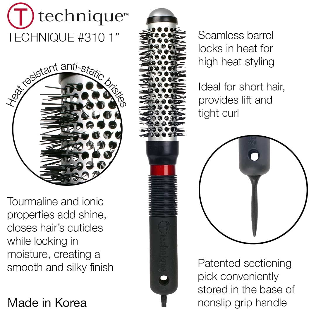 Foto 3 | Cepillo Térmico Cricket Technique #310 De 1 Pulgada Para Todo Tipo De Cabello - Venta Internacional.