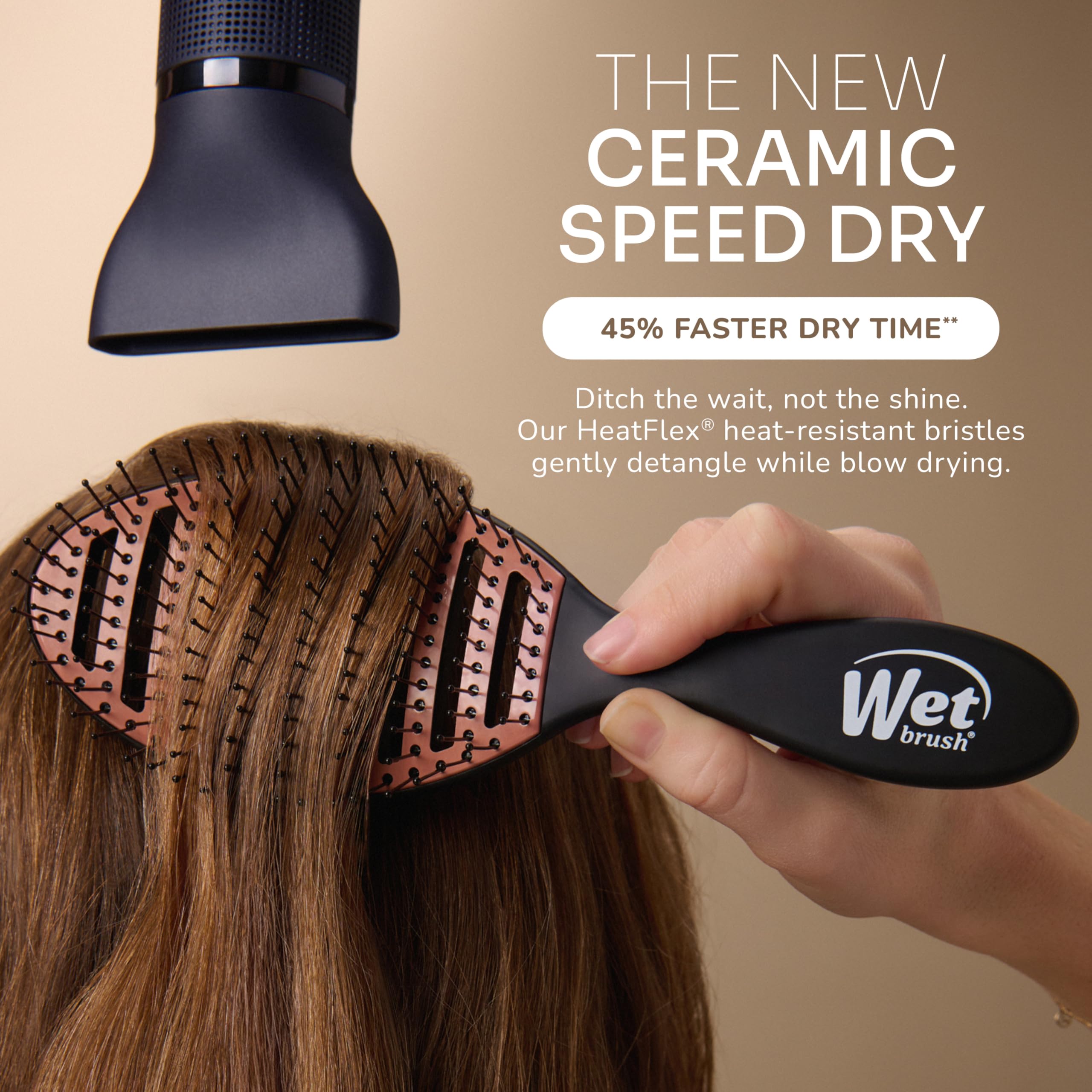 Foto 4 pulgar | Cepillo Para Cabello Húmedo  Cerámico  Secado Rápido  Negro - Venta Internacional.