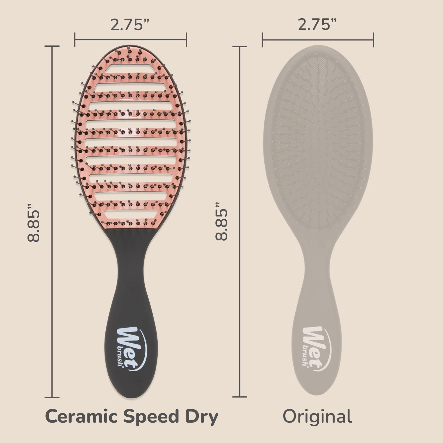 Foto 6 pulgar | Cepillo Para Cabello Húmedo  Cerámico  Secado Rápido  Negro - Venta Internacional.
