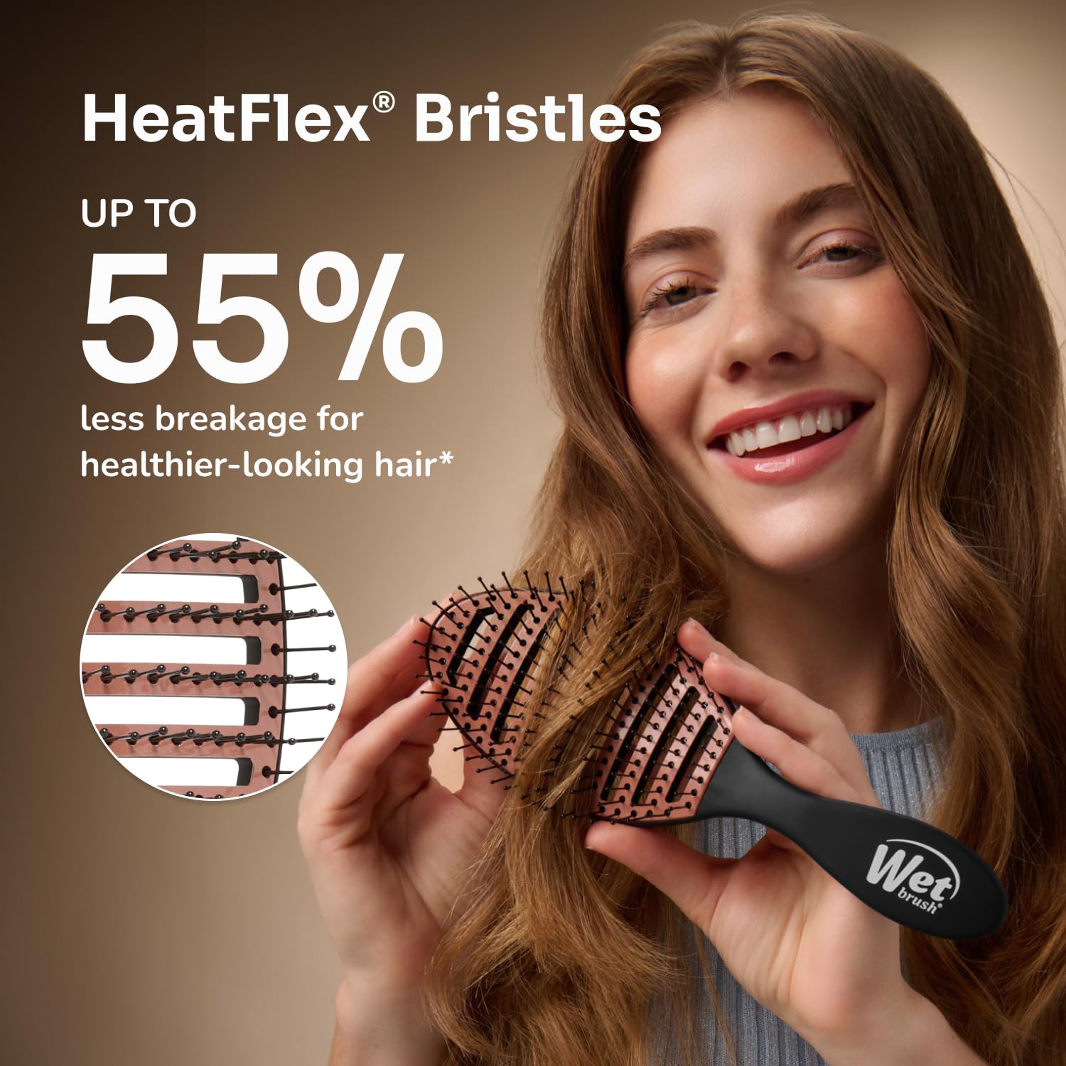 Foto 7 pulgar | Cepillo Para Cabello Húmedo  Cerámico  Secado Rápido  Negro - Venta Internacional.