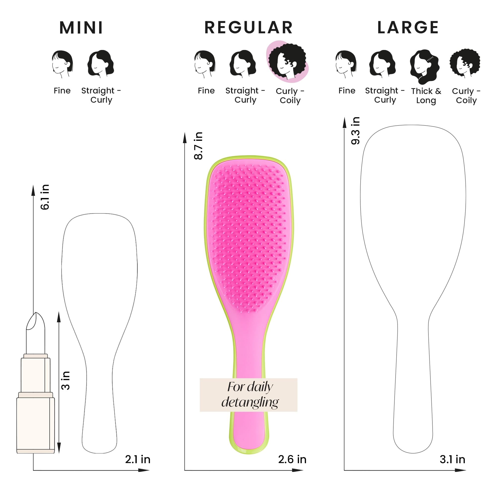 Foto 7 | Cepillo De Pelo Tangle Teezer Ultimate Detangler Para Cabello Rizado - Venta Internacional.