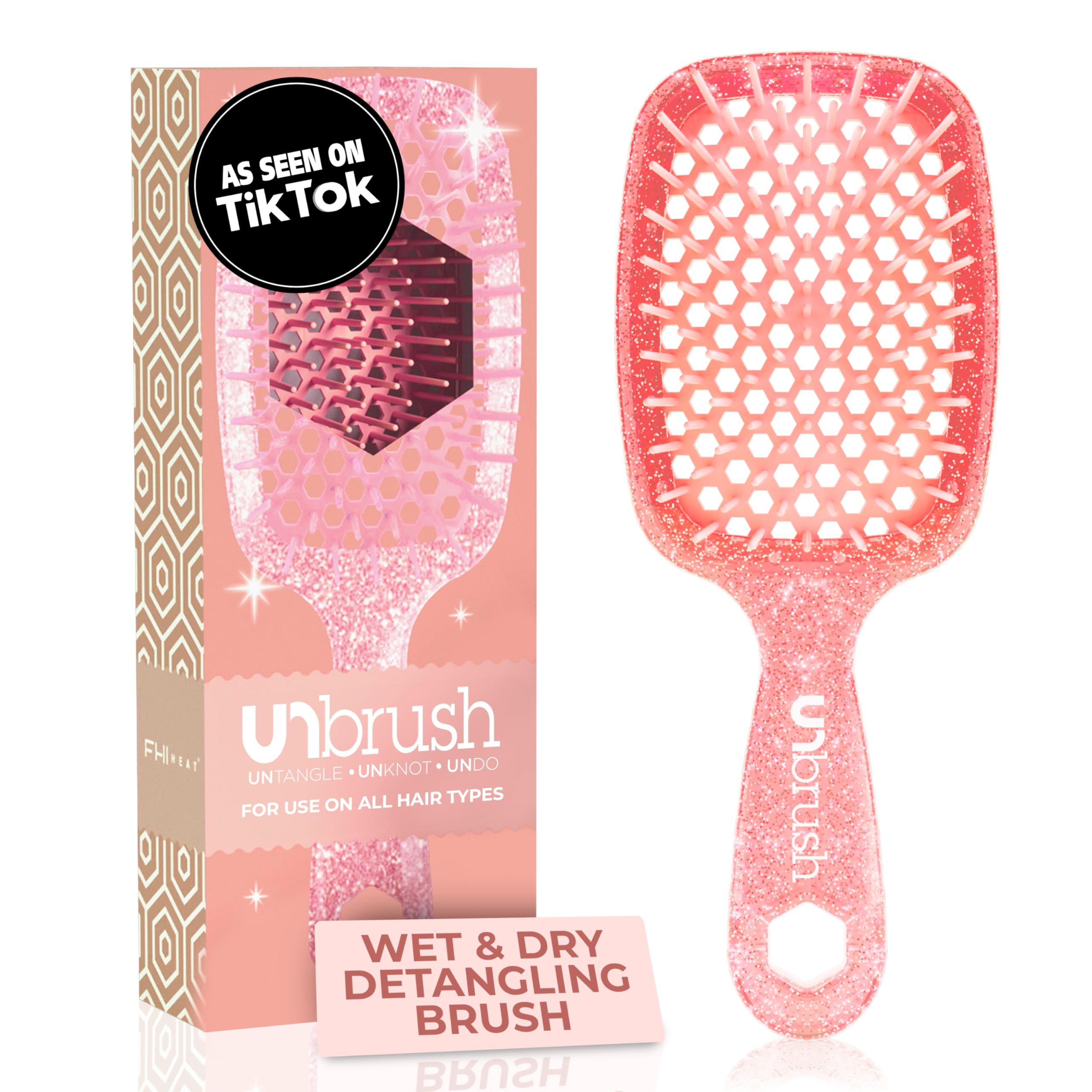 Foto 2 pulgar | Cepillo Desenredante Fhi Heat Unbrush Para Todo El Cabello Húmedo O Seco - Venta Internacional.