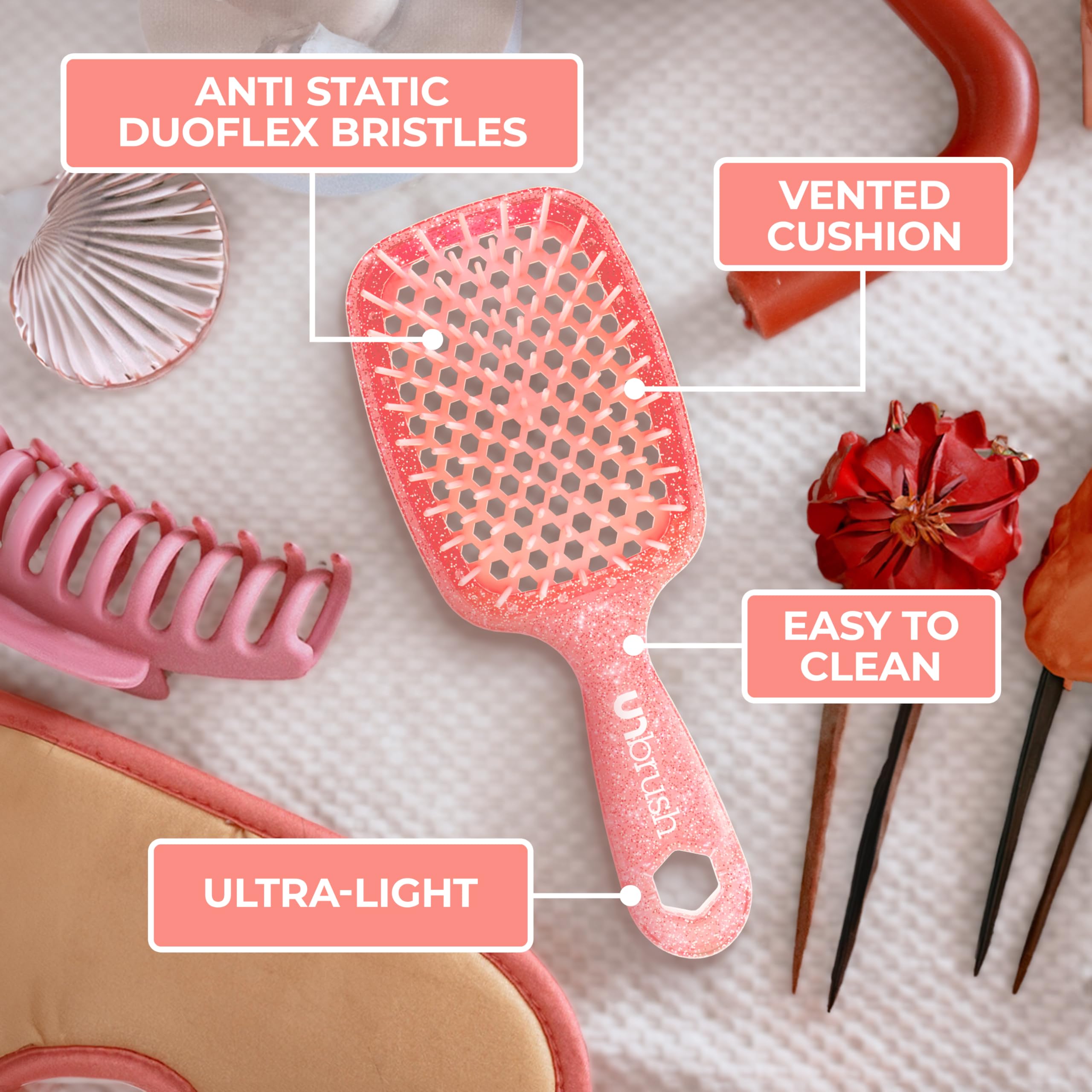 Foto 6 pulgar | Cepillo Desenredante Fhi Heat Unbrush Para Todo El Cabello Húmedo O Seco - Venta Internacional.