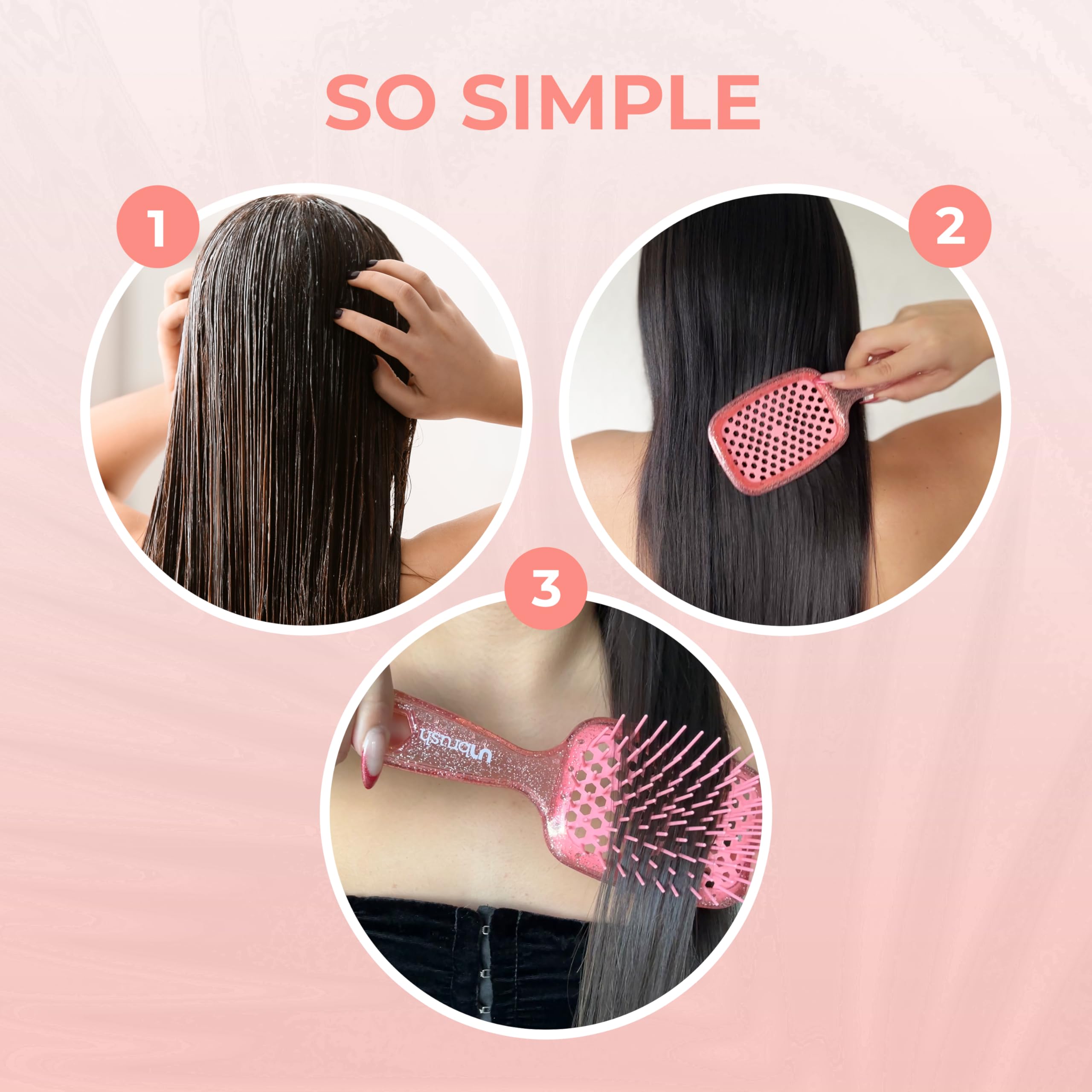 Foto 8 pulgar | Cepillo Desenredante Fhi Heat Unbrush Para Todo El Cabello Húmedo O Seco - Venta Internacional.