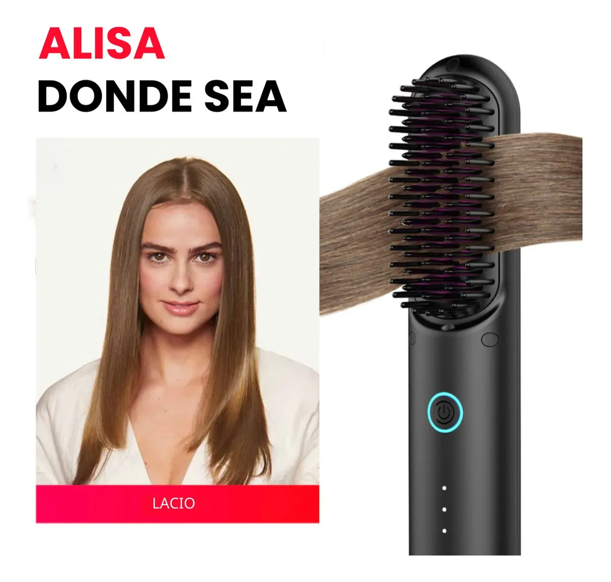Foto 5 | Kit 2 Cepillos Peine Alaciador Tymo Ring y Porta PRO  Plancha