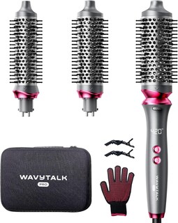 Foto 1 | Wavytal Heatwave Pro Cepillo Para Pelo Juego De Cepillos Térmicos Iónicos Bilaterales De Iones Negativos Con C