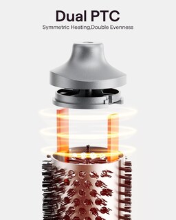 Foto 4 | Wavytal Heatwave Pro Cepillo Para Pelo Juego De Cepillos Térmicos Iónicos Bilaterales De Iones Negativos Con C