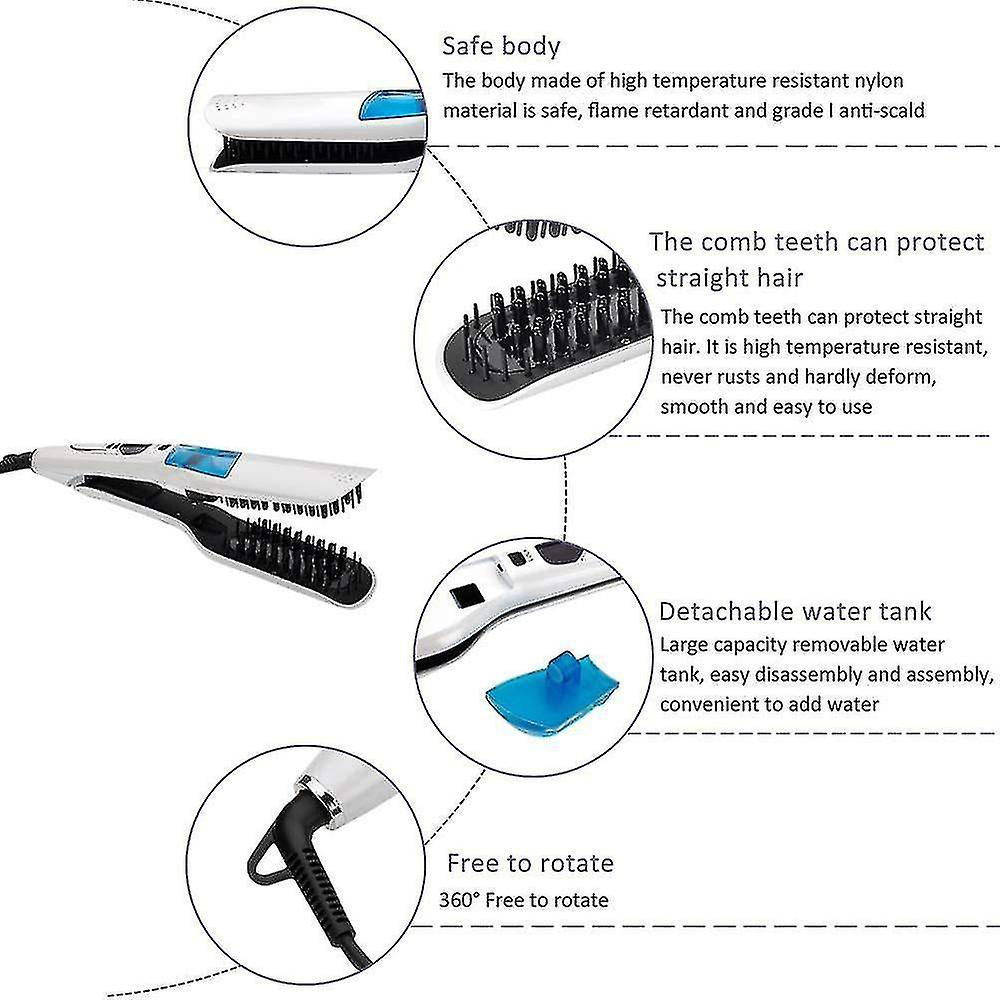 Foto 3 pulgar | Cepillo Alisador De Pelo Huoguo  Vaporizador Eléctrico De Cerámica - Venta Internacional.