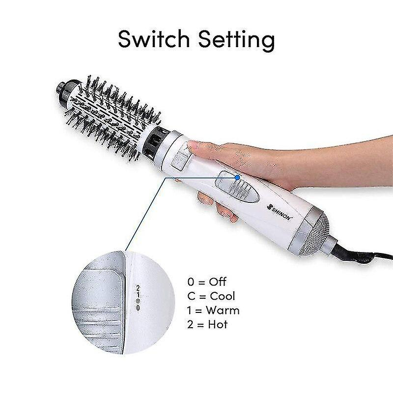 Foto 4 pulgar | Cepillo Secador De Pelo Giratorio 2 En 1 De Curling Irons Huoguo  1000 W - Venta Internacional.