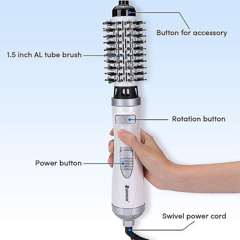 Foto 5 | Cepillo Secador De Pelo Giratorio 2 En 1 De Curling Irons Huoguo  1000 W - Venta Internacional.