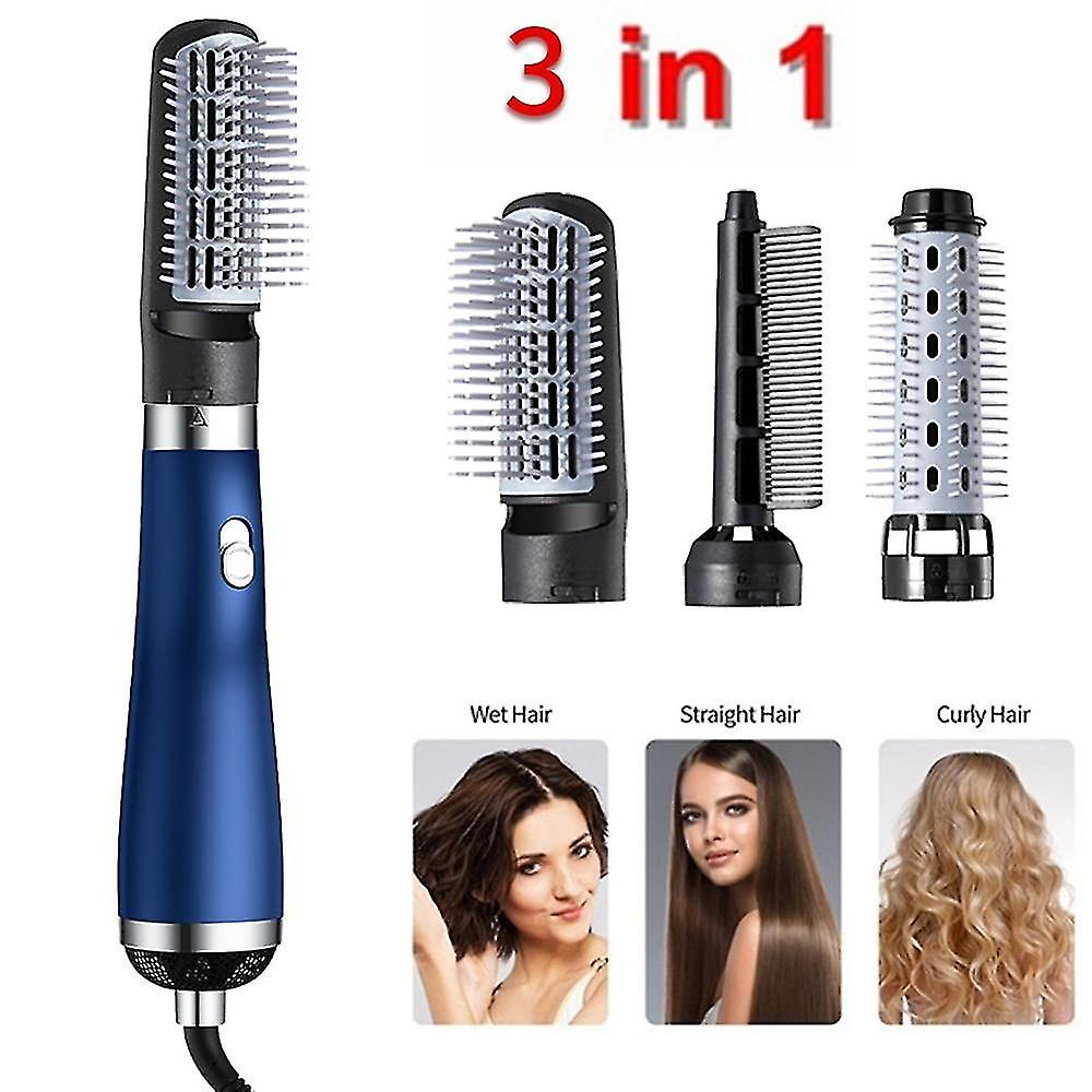 Foto 1 | Secador De Pelo Huoguo  Cepillo Eléctrico 3 En 1  750 W  Azul - Venta Internacional.