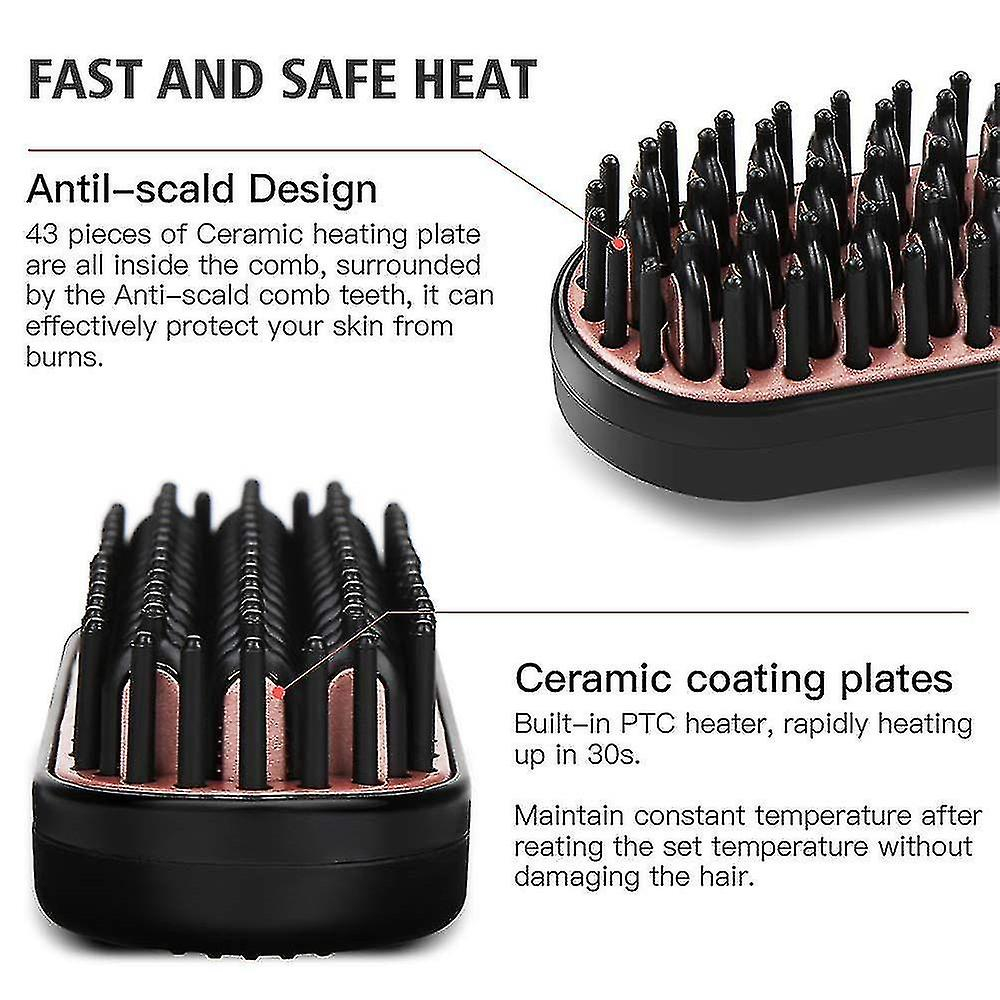 Foto 5 | Cepillo Alisador De Pelo Huoguo Ptc Heating Antiestático - Venta Internacional.