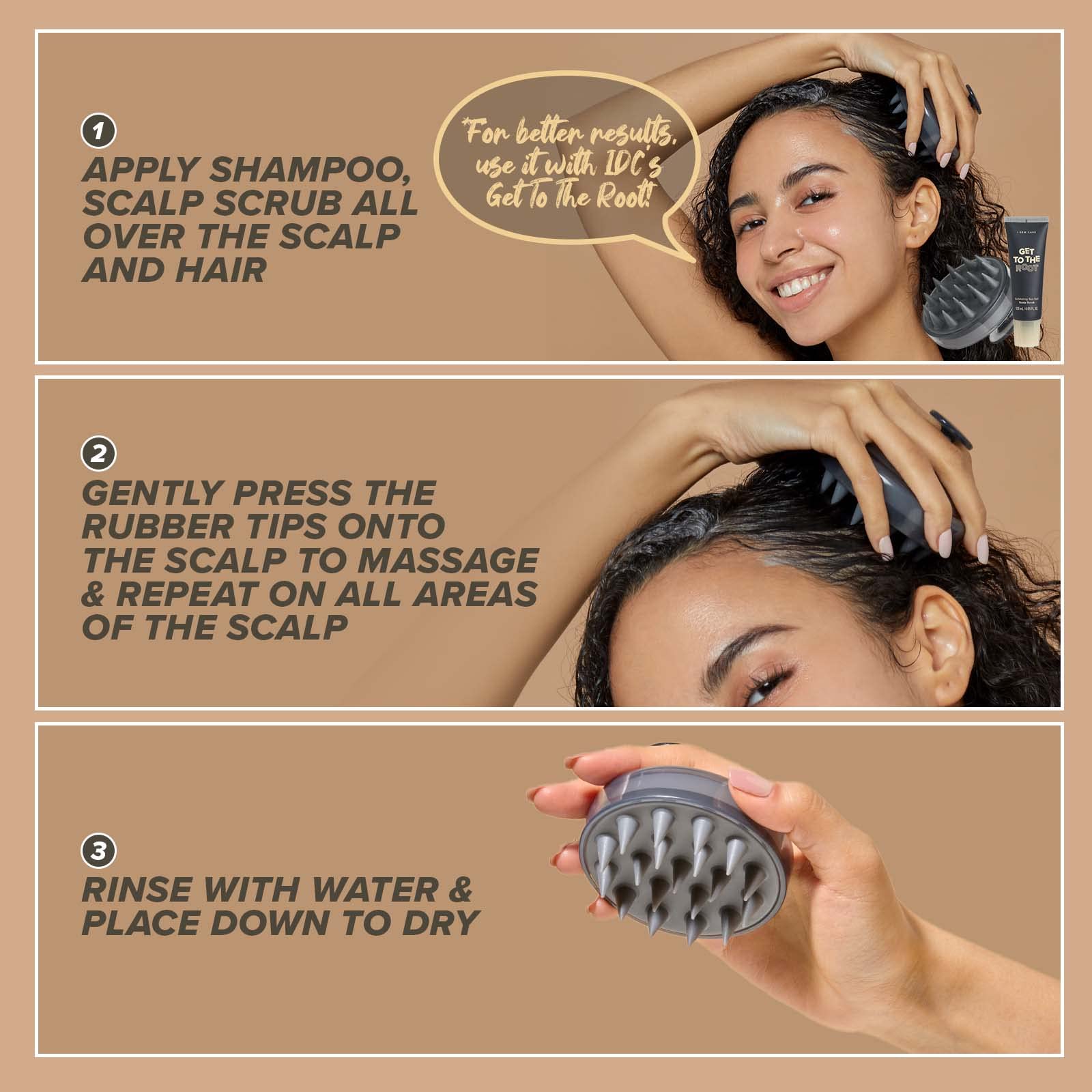 Foto 5 pulgar | Masajeador De Cuero Cabelludo I Dew Care Bristle Boost Soft Silicone - Venta Internacional.