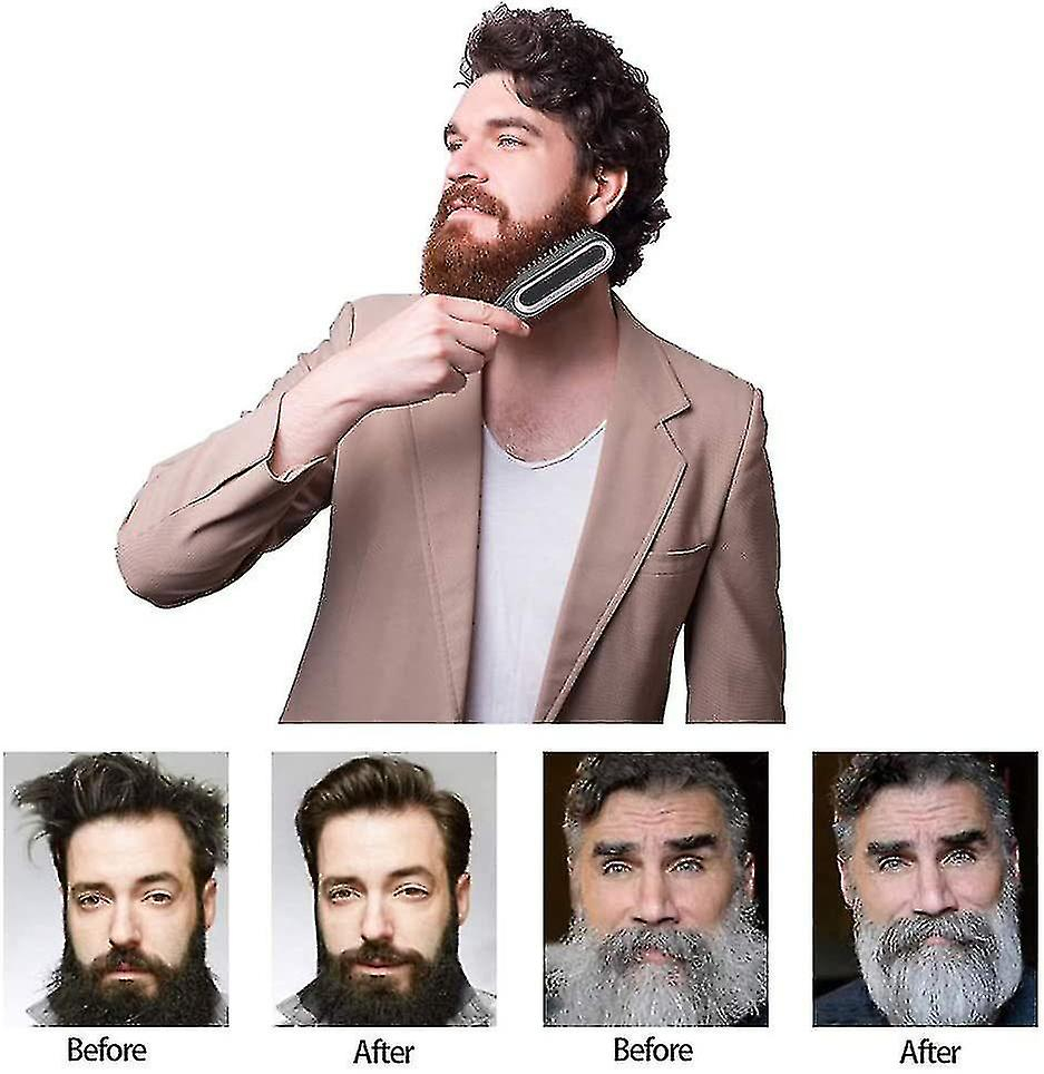 Foto 2 | Plancha De Pelo Huoguo Para Hombre  Antiquemaduras Para Barba Y Cabello - Venta Internacional.