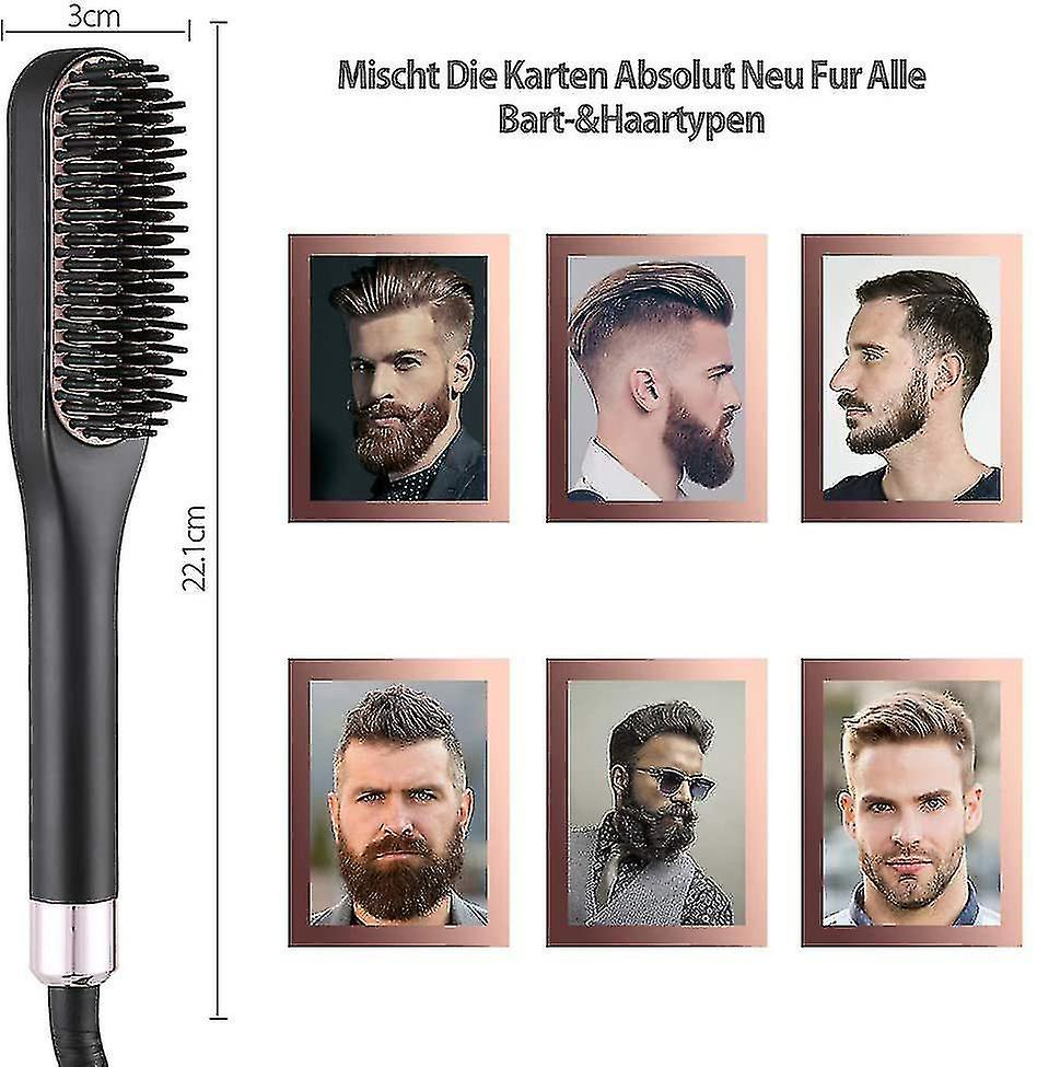 Foto 6 pulgar | Plancha De Pelo Huoguo Para Hombre  Antiquemaduras Para Barba Y Cabello - Venta Internacional.