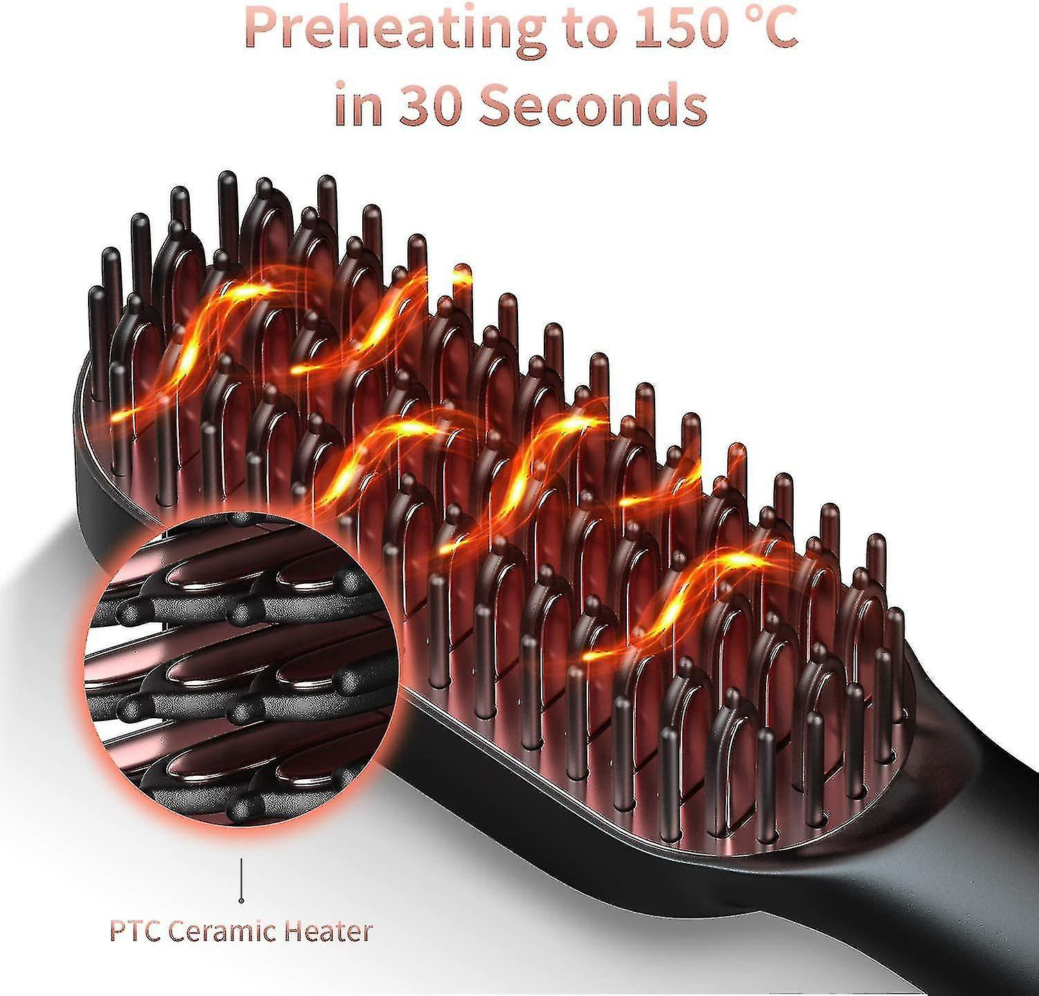 Foto 3 | Plancha De Pelo Huoguo Para Hombre Con 3 Temperaturas Ajustes 150-210 °c - Venta Internacional.