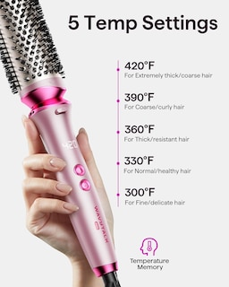 Foto 2 | Cepillo Térmico Wavytalk Heatwave Pro 1.5” Rosa | Peinado Rápido Brillo Y Menos Daño – Doble Salida Iónica