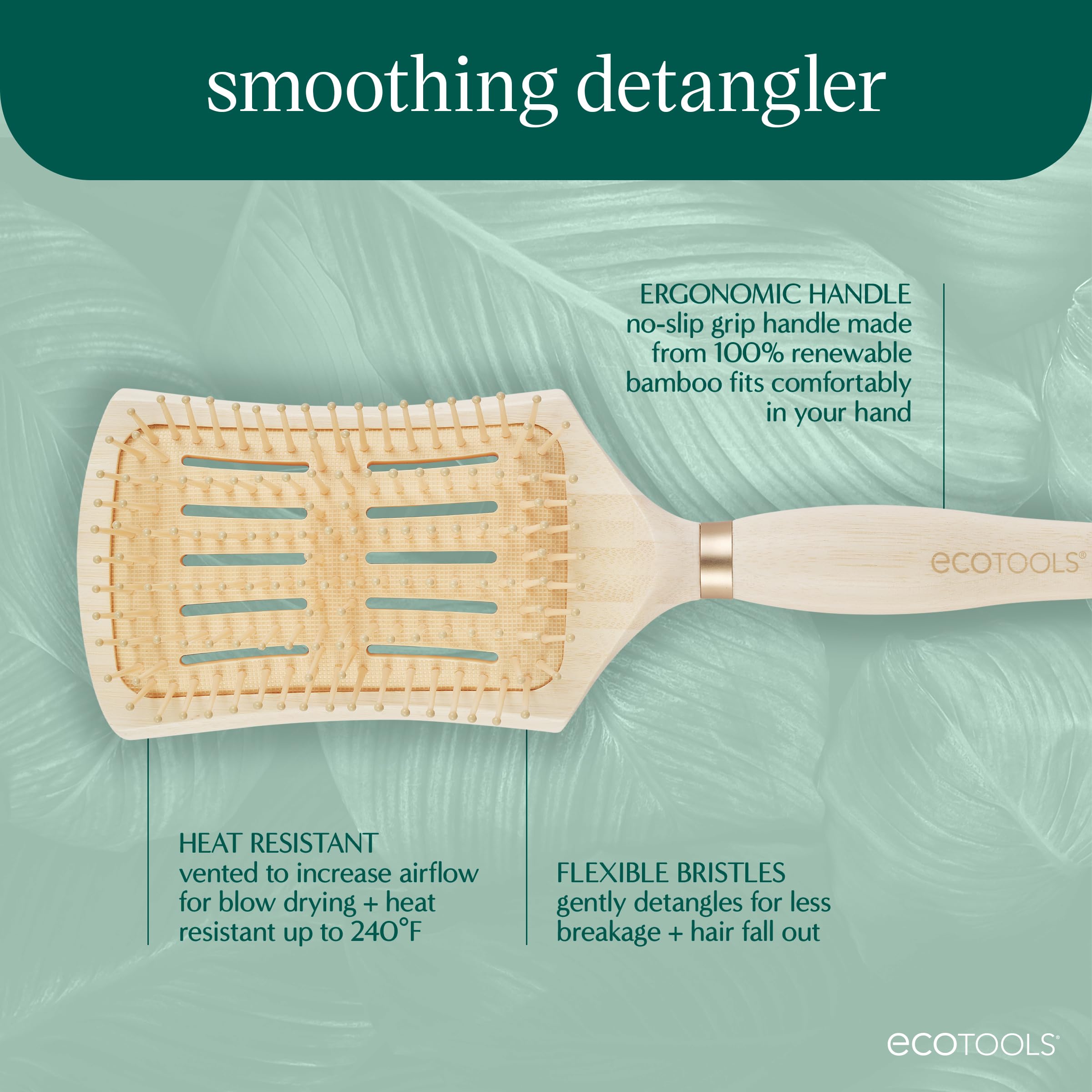 Foto 3 pulgar | Cepillo Suavizante Ecotools Para Cabello Húmedo Y Seco  1 Unidad - Venta Internacional.