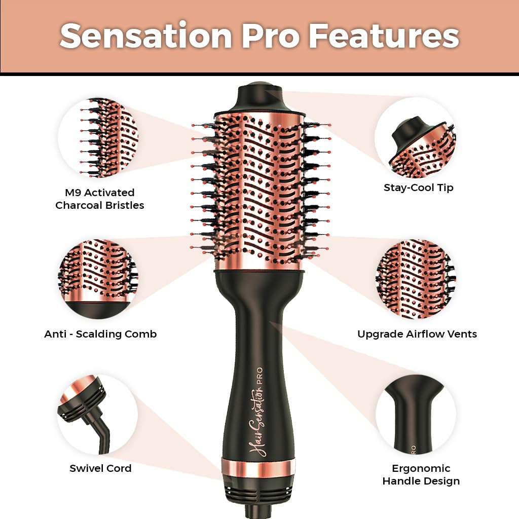 Foto 4 pulgar | Cepillo De Pelo  Secador De Pelo  4 En 1  Herramientas De Peinado Hair Sensation Pro - Venta Internacional.