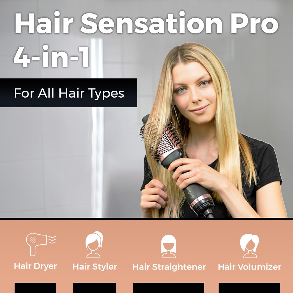Foto 5 pulgar | Cepillo De Pelo  Secador De Pelo  4 En 1  Herramientas De Peinado Hair Sensation Pro - Venta Internacional.
